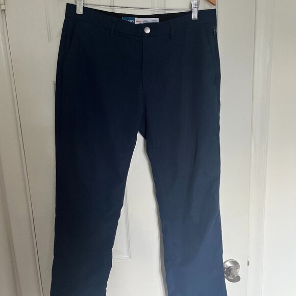 Old Navy Ultimate Tech Straight Trousers - Navy - Picture 6 of 8